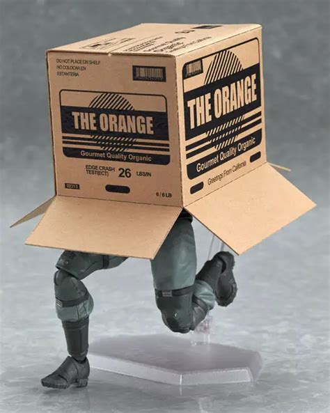 galaxy metal gear box|solid snake cardboard box.